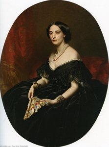 Portrait of a lady with a fan