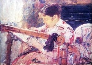 Lydia At The Tapestry Loom — Mary Stevenson Cassatt