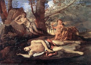 Echo Narcissus — Nicolas Poussin, Baroque