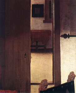 A Woman Asleep At Table (detail) (8) — Johannes Vermeer, Dutch Golden Age