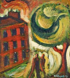 Couple By A Building — Hugh Gerard Byars