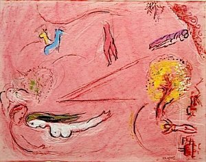 Study To ''song Of Songs I'' — Marc Chagall, Expressionism