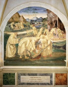 Benedict Drives The Devil Out Of A Stone — Luca Signorelli