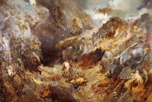 Paisaje Con Figuras — José Navarro Llorens