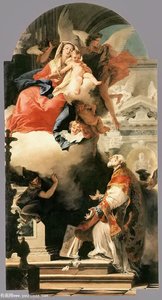 The Virgin Appearing To St Philip Neri — Giambattista Tiepolo