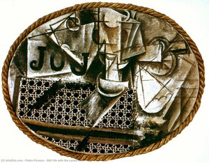 Still Life With The Caned Chair — Pablo Picasso