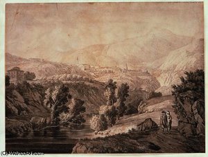 Landscape With Tivoli And Aniene — Jacob Philippe Hackert
