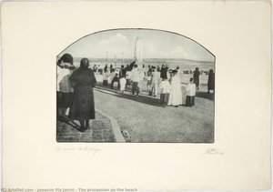 The Procession On The Beach — Joaquim Pla Janini
