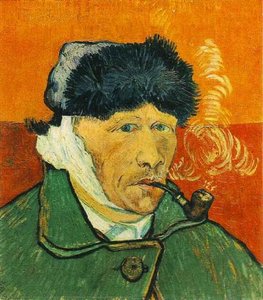 Autoportrait A L'oreille Bandee Et A La Pipe — Vincent Willem Van Gogh, Post-impressionism