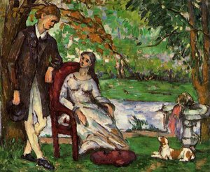 Couple In A Garden (also Known As The Conversation) — Paul Cézanne