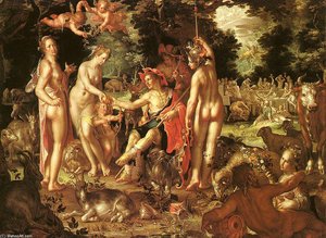 The Judgment Of Paris — Joachim Anthonisz Wtewael, Northern Mannerism