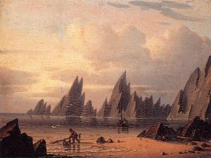 Needles, Rocks And Shore, Isle Of Wight — Robert W. Salmon