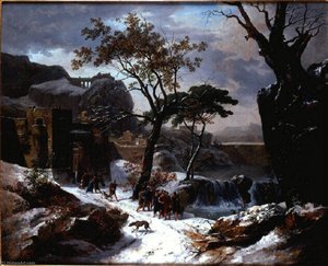Paysage Italien — Sarazin De Belmont Louise Joséphine