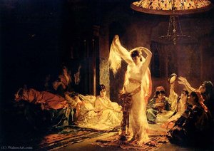 The Sultan's Amusement — Edouard Frédéric Wilhelm Richter