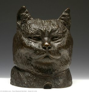 Head Of A Cat — Paul Wayland Bartlett