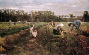 Potato Gatherers — Max Liebermann