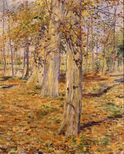 Title Name(japanese）: 落葉 — Viscount Kuroda Seiki, Impressionism