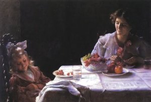 Breakfast For Three — Charles Courtney Curran
