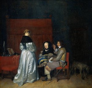 Gallant Conversation (the Paternal Admonition) — Gerard Ter Borch
