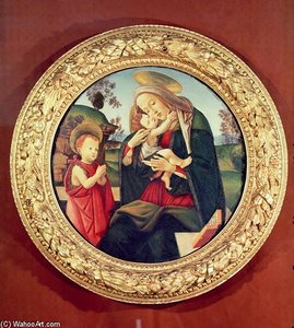 Virgin And Child With John The Baptist — Sandro Botticelli