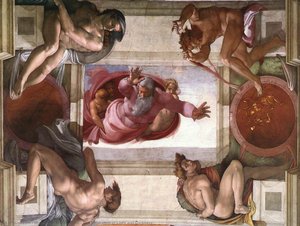 The Separation Of Light And Darkness — Michelangelo Buonarroti, High Renaissance