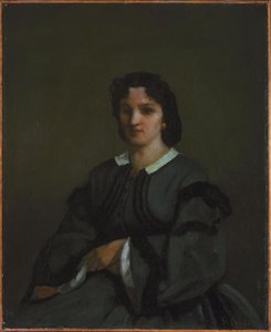 Woman With Gloves — Gustave Courbet