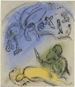 The Sacrifice Of Isaac — Marc Chagall