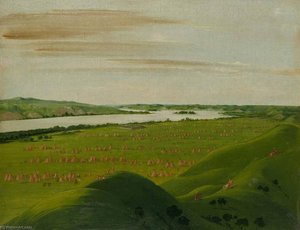 Fort Pierre, Mouth Of The Teton River, 1200 Miles Above Saint Louis — George Catlin, Romanticism