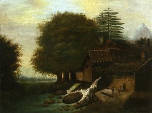 Landscape With Mill — Paul Cézanne, Post-impressionism