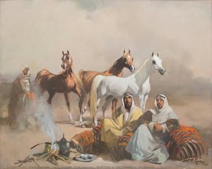 Bedouins In The Middle Of The Desert — Faeq Hassan, Fayiq Hassan, Faik Hassan