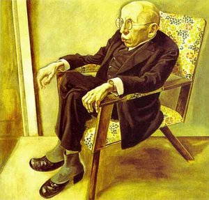 Portrait Of The Writer Max Herrmann Neisse — George Grosz, New Objectivity