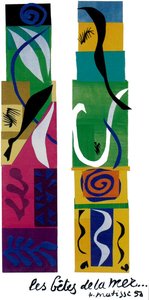 Les Bêtes De La Mer Gouache Découpée Wtngoa — Henri Matisse, Fauvism