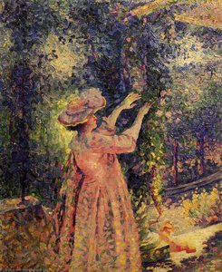The Flowered Column — Henri Edmond Cross