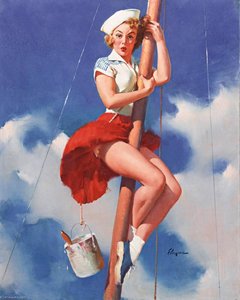 Sitting Pretty — Gilette Elvgren