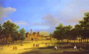 London - The Old Horse Guards And Banqueting Hall, From St. James' Park — Canaletto