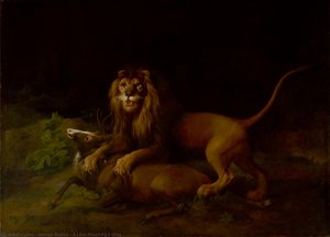 A Lion Attacking A Stag — George Stubbs, Romanticism
