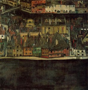 Krumau On The Molde, The Small City — Egon Schiele