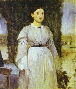Young Woman Standing Next To A Table — Edgar Degas, Impressionist Movement