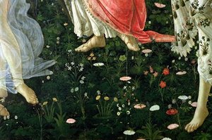 Primavera - Detail Of Flowers — Sandro Botticelli