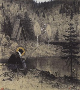 St. Paphnutius Of Borovsk — Mikhail Nesterov