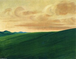 Nishnabottana Bluffs, Upper Missouri — George Catlin