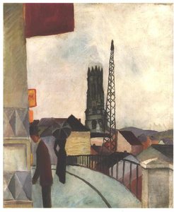 Catedral Of Freiburg In The Switzerland — August Macke