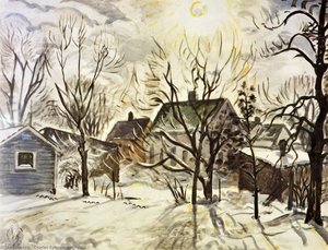 Winter Sun And Barnyards — Charles Burchfield