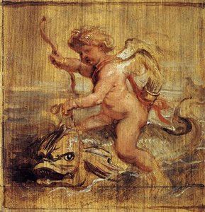 Cupid Riding A Dolphin — Peter Paul Rubens