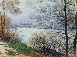 The Banks Of The Seine, Ile De La Grande-jatte — Claude Monet