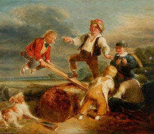 See Saw — William Mulready The Younger