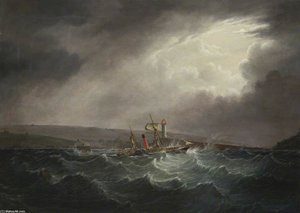 Paddle Steamer 'whitehaven' In A Storm — Joseph Heard