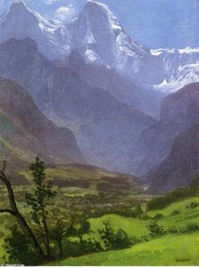 Twin Peaks, Rockies — Albert Bierstadt