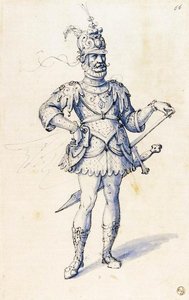 Costume Drawing For A Knight — Giuseppe Arcimboldo