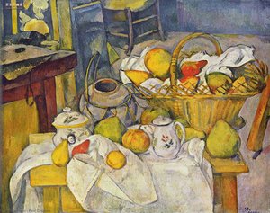 Still Life With Basket — Paul Cézanne, Post-impressionism